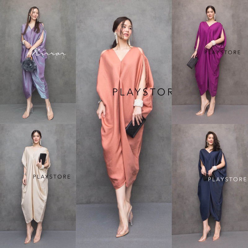 Mirrorsister เดรสดีไซน์เก๋ เดรสเรียบหรู ชุดออกงาน ชุดราตรี