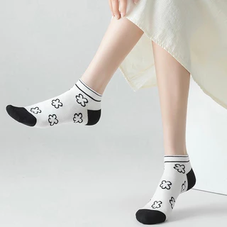home818 ถุงเท้าเกาหลี ข้อสั้น ถุงเท้าแฟชั่น ลายBaby (1 เซตมี 5 ลาย) NO.A77
