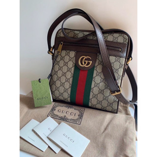 🦋สินค้าพร้อมส่ง🦋   New🤍Gucci Ophidia GG Small Messenge Bag ขนาด 9” x 9.5” x 2” อปก. การ์ด ถุงผ้า สวย เรียบ หรู