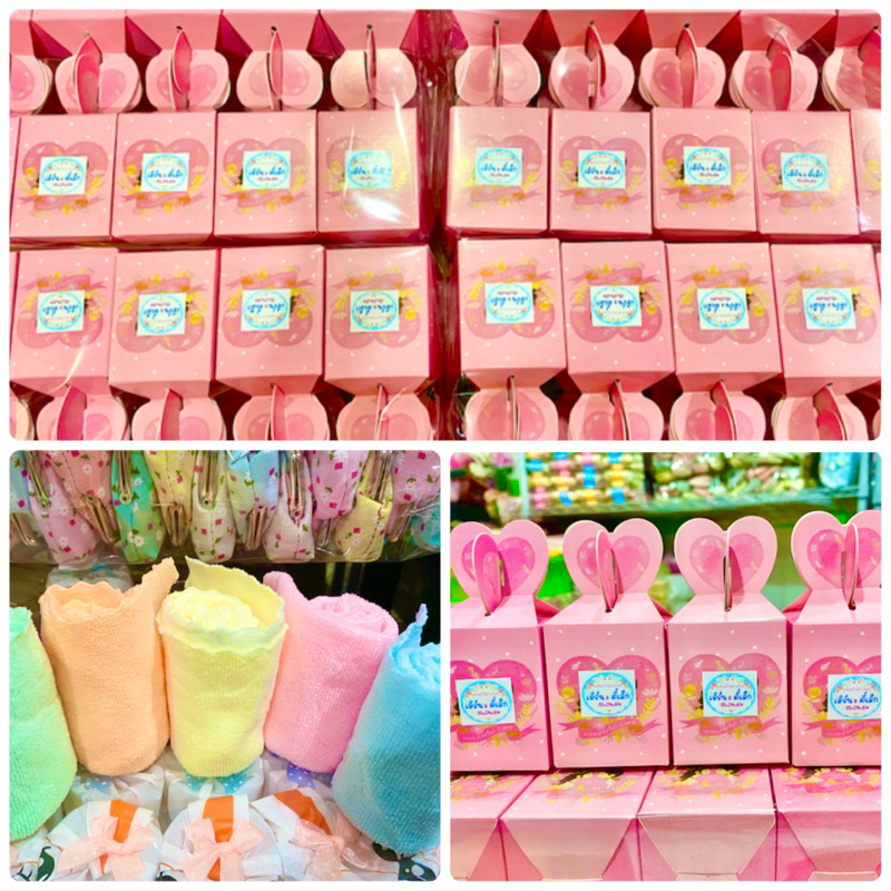 ของชำร่วยผ้าเช็ดหน้า ส่ง10.8 บาท แพคกล่องสวย ของชำร่วยงานแต่ง ผ้าขนหนูของชำร่วย - รูปที่ 2