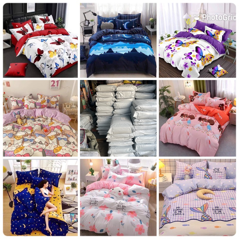 ชุดเครื่องนอน ชุดผ้าปูที่นอน ขนาด 3.5 ฟุต/5ฟุต/ 6 ฟุต มีสินค้าพร้อมส่ง