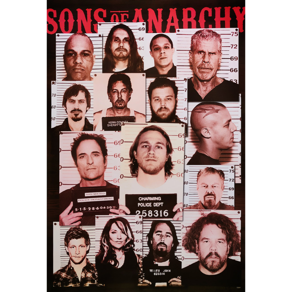 โปสเตอร์ หนัง SONS OF ANARCHY SOA 2008 POSTER 24”x35” Inch American TV Series CHARLIE HUNNAM v11