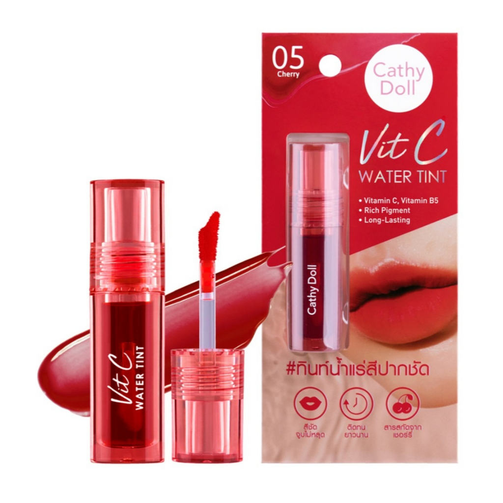 (Cathy Doll) เคที่ดอลล์ ลิปทินท์น้ำแร่ Cathy Doll Vit C Water Tint