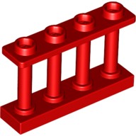 [996] ชิ้นส่วนเลโก้ Lego Part Fence 1 x 4 x 2 Spindled with 4 Studs (15332) ราคา/ชิ้น