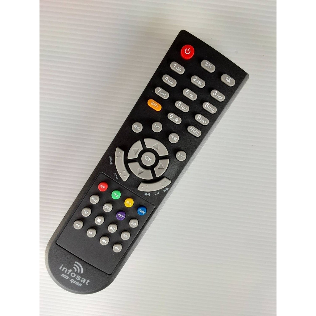 รีโมท Infosat (ใช้งานกับกล่อง infosat HD ได้ทุกรุ่น) HD-Q168 / HD-e168 / HD-X168 / AEC GOLD Remote ร