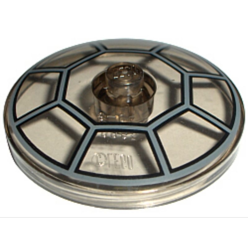 Part Lego 3960pb013 Dish 4 x 4 Inverted (Radar) with Solid Stud with Radial Jedi Starfighter / TIE C