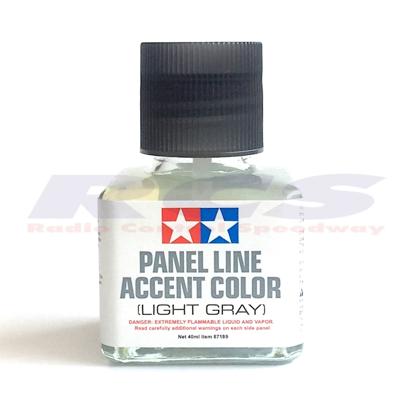 TAMIYA 87189 PANEL LINE ACCENT COLOR (LIGHT GRAY) น้ำยาตัดเส้น สีเทาอ่อน