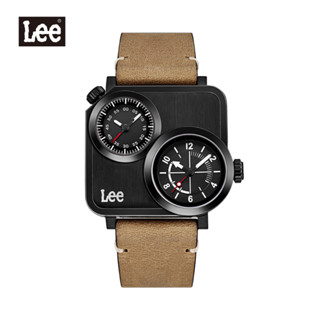 Lee นาฬิกาข้อมือ Metropolitan LEF-M116DBL5-17 แบรนด์แท้ USA สายหนังสีน้ำตาล กันน้ำ ระบบอนาล็อก