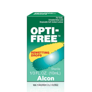 น้ำตาเทียม Clens 100 8 ml , Opti-free 10 ml , Renu 8 ml