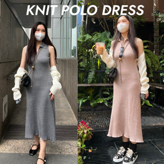 UIUI | knit polo dress ชุดเดรสแขนกุด