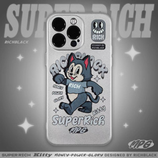 RichBlackcase แท้ 💯(มีประกันสินค้า) Super Rich kitty เคสสีเงิน ส่งฟรี✅