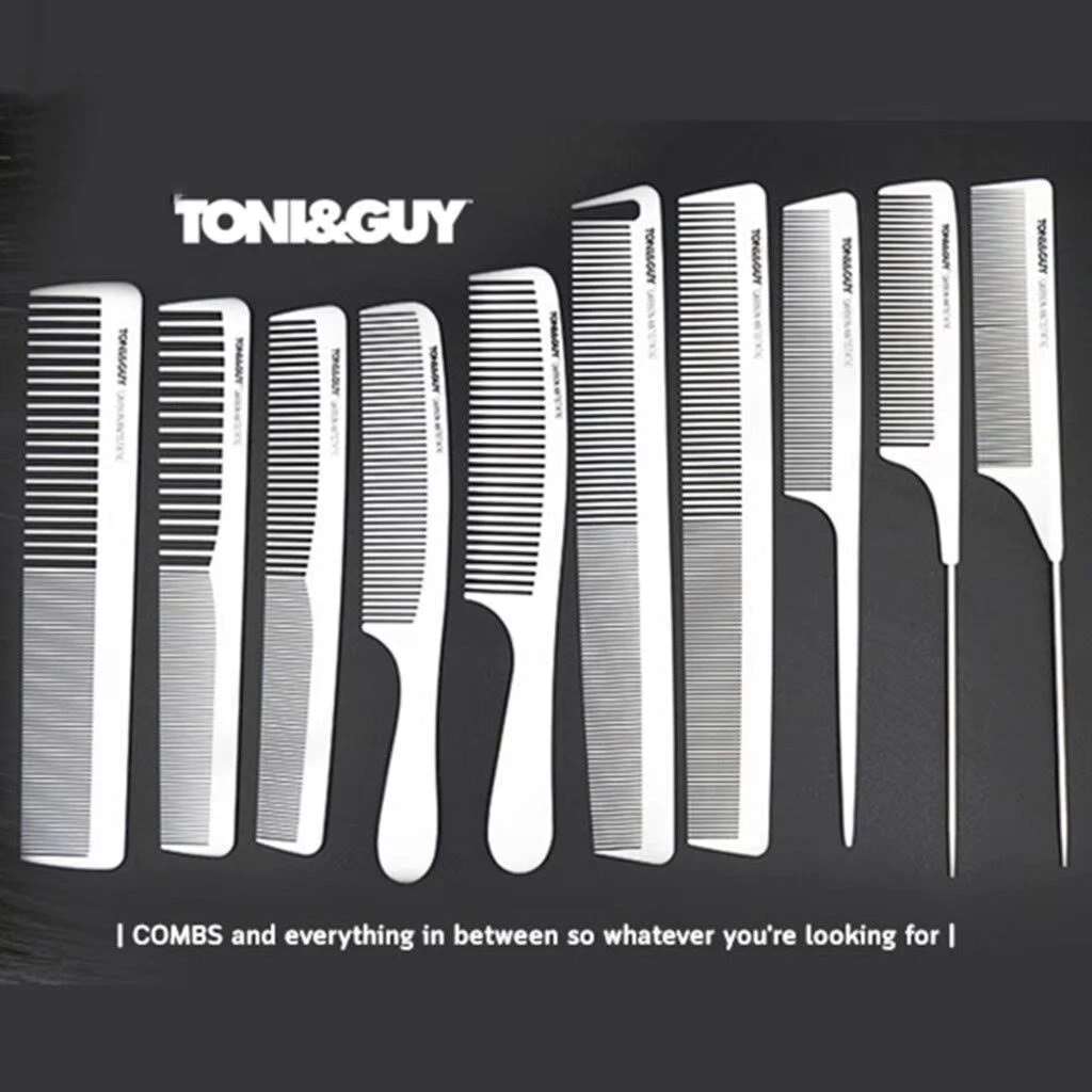 หวีซอยผม Toni&Guy หวีซอย หวีรองตัด สำหรับเสริมสวย บาร์เบอร์ สีขาว