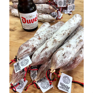 Saucisson, salami, dry sausage with Duvel / Pepper