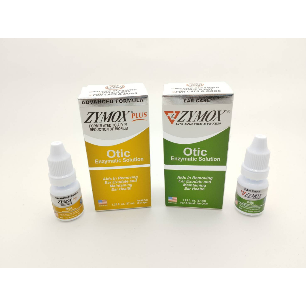 Zymox otic สีเขียว / Zymox otic plus สีเหลือง ขนาด 9ml ผลิตภัณฑ์รักษา