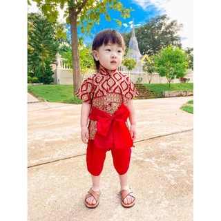 ชุดไทยเด็ก ชุดไทยเด็กชาย ชุดพี่หมื่น พร้อมส่ง