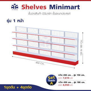 Set ริมผนัง ความยาว 4.5 เมตร ชั้นมินิมาร์ทminimart / supermarket