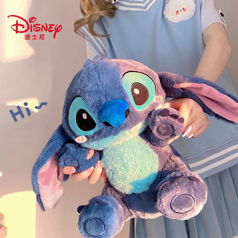 ตุ๊กตาสติช สีน้ำเงินขนาด 35 cm. ตุ๊กตา Stitch หมอนตุ๊กตา ขนนุ่ม
