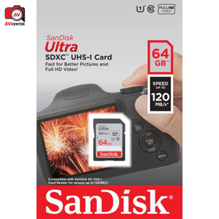 Sandisk Sd 64 GB Ultra ความเร็ว 120MB/S [ By AVcentershop ]