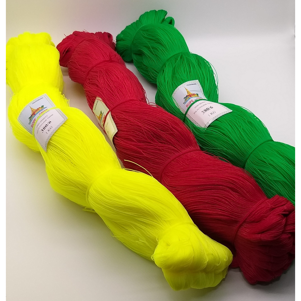 ด้ายโปลีสี 380/6(แบบเข็ด) ขนาด0.7mm (ตราเจดีย์) หลากสี - รูปที่ 3