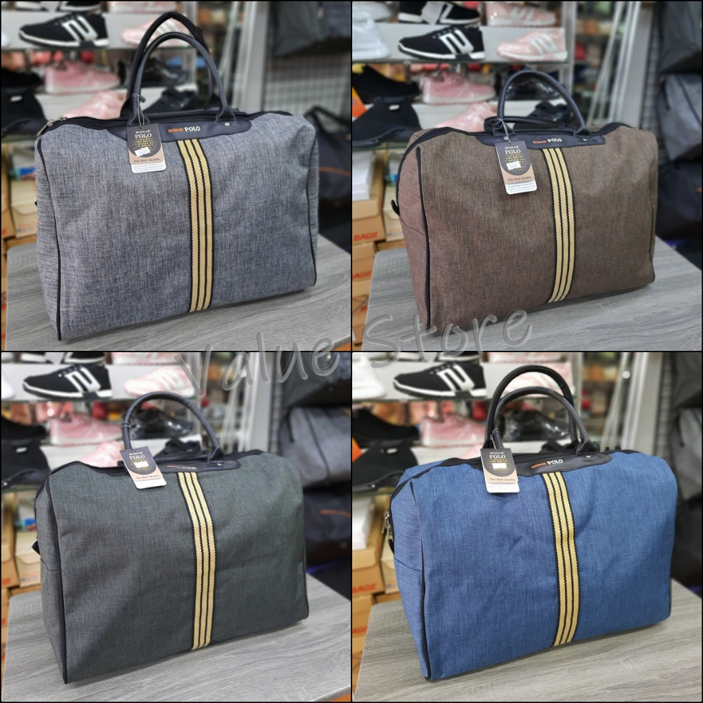 Romar Polo แท้ % กระเป๋าเดินทาง กระเป๋าถือ Style Vintage Canvas Code ขนาด 18 นิ้ว รหัส R21215
