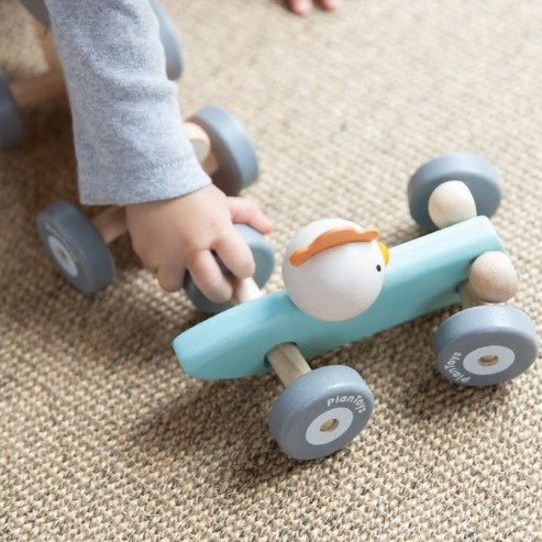 PlanToys سيارة سباق الدجاجة الخشبية 5716 — صورة 3