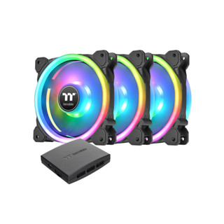 Thermaltake SWAFAN 12 RGB 3x120mm With Controller (เปลี่ยนใบพัดลมได้) Radiator PWM Fan