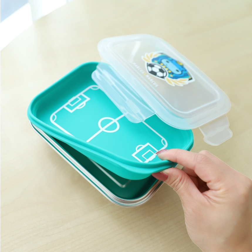 Marcus & Marcus 2 Tier Stainless Steel Lunch Box - กล่องอาหารสแตนเลส 2 ชั้น