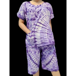 ชุดมัดย้อม เสื้อ-กางเกง