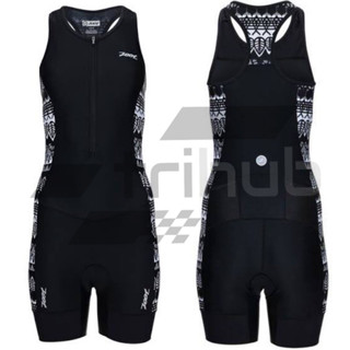 ZOOT PERFORMANCE TRI RACESIUT WOMEN SIZE L ชุดไตรกีฬาผู้หญิง หัวซิบหักแต่สามารถใช้งานได้ปกติ