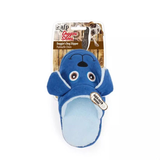 AFP Doggies Plush Dog Slipper with Squeaker