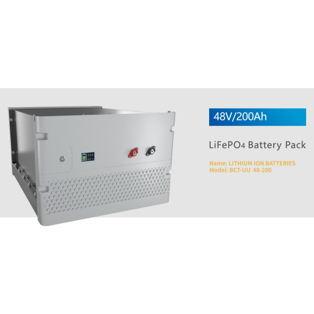 48V 200AH Battery LiFePo4 Lithium Iron Phosphate with built in BMS for Power Storage
