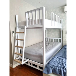 เตียงเหล็กกล่อง2ชั้น 3.5’ แถมฟรีไม้รอง เหล็กแข็งแรง หนารับน้ำหนักผู้ใหญ่