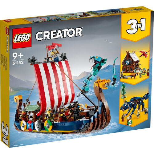 LEGO Creator 3in1 Viking Ship and the Midgard Serpent - 31132