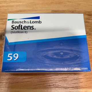 Bausch &amp; Lomb คอนแทคเลนส์รายเดือน รุ่น Softlens 59 ชนิดใส สายตาสั้น ค่า -3.50