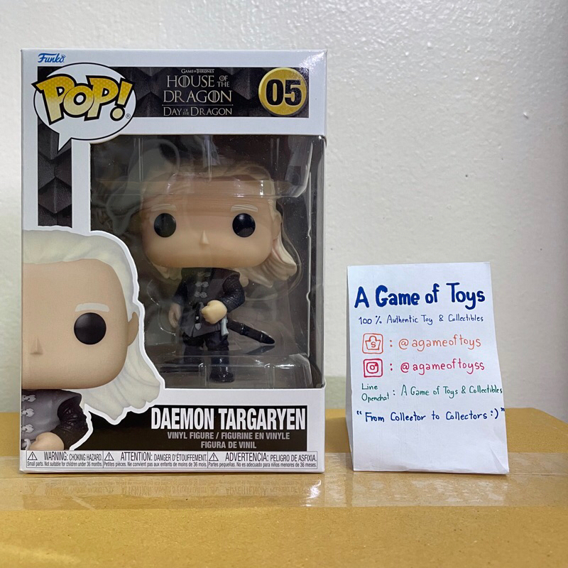 Funko Pop House of the Dragons : 05 Daemon Targaryen (Mint Box)