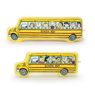 Snoopy ลิขสิทธิ์แท้ หมอนข้าง Snoopy : School Bus