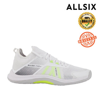 รองเท้าวอลเลย์บอลสำหรับผู้ชาย รุ่น Fit 500 (สีขาว/เหลือง) ALLSIX