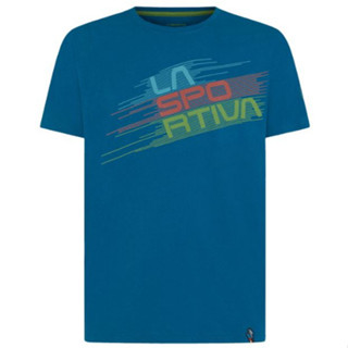 LA SPORTIVA STRIPE EVO T-SHIRT MEN - SPACE BLUE EURO - เสื้อยืด เสื้อปีนผาผู้ชาย