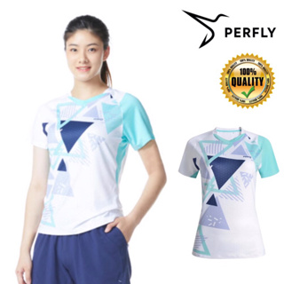 เสื้อแบดมินตันผู้หญิง รุ่น 560 (สีขาว) PERFLY