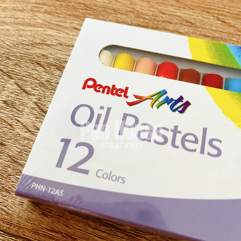 สีชอล์ค เพนเทล Oil Pastels Pentel 12/25/36/50สี สีชอล์ก สีชอก ปลอดภัยสำหรับเด็ก สีชอล์คน้ำมัน PHN Washable Crayons ราคา ถูกที่สุด ดีลบีเคเค แกลเลอรีภาพที่ 3