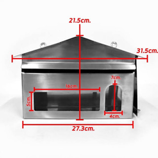ตู้ ปณ สแตนเลสเกรด 304 มีช่องกระจกมองเห็นจดหมายด้านใน