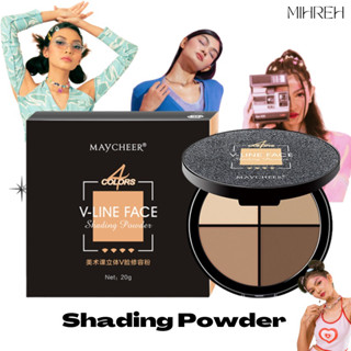 (6016)(พร้อมส่ง) Shading Powder เฉดดิ้งเนื้อฝุ่น สร้างมิติให้ใบหน้า คอนทัวร์จมูก