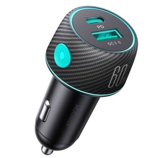 Joyroom JR-CCN01 Dual PD+QC3.0 Car Charger 60W หัวชาร์จรถ เทคโนโลยีชาร์เร็ว