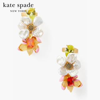 KATE SPADE NEW YORK FLORAL FRENZY EAR PIN EARRINGS KC161 ต่างหู