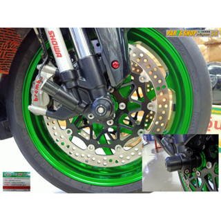 กันล้มล้อหน้า + กันล้มล้อหลัง  ZX10R  [ 2016 - 2020 ][ Maxtec ]