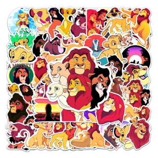 พร้อมส่งThe Lion King เดอะ ไลอ้อนคิง 獅子王 ซิมบ้า sticker สติกเกอร์กันน้ำรูปแบบที่แตกต่างกัน 50ชิ้น