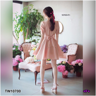 TW10700 Dress เดรสชีฟองคอวีไขว้