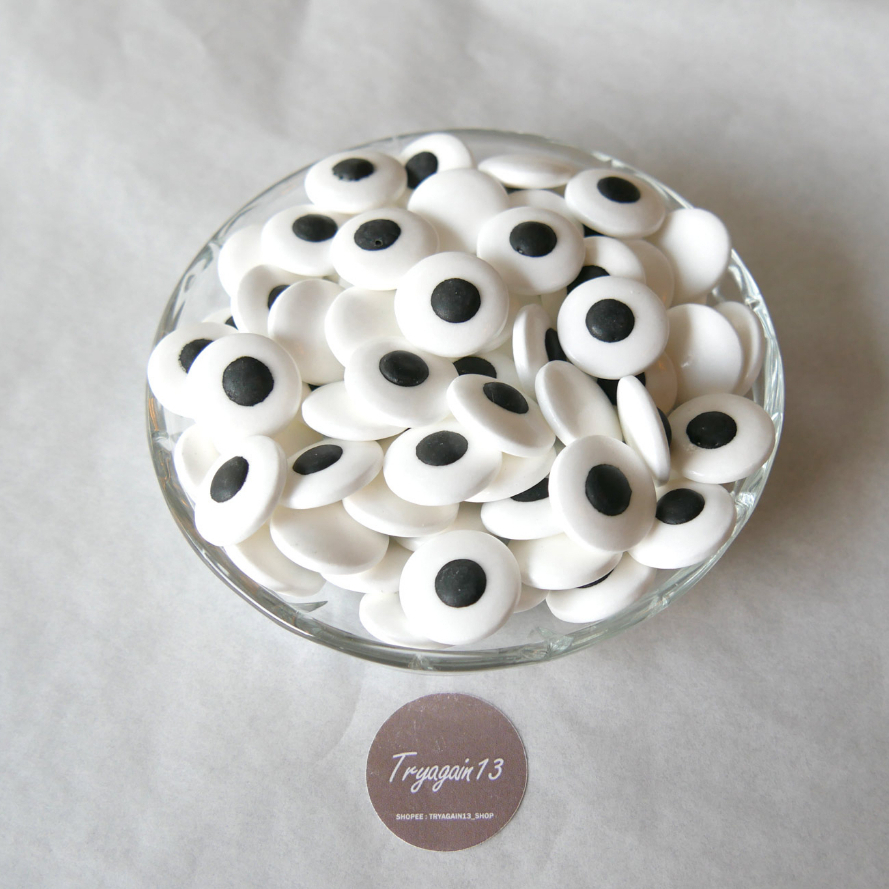 น้ำตาลลูกตา    1 cm 2 cm !!!อย่างดี!!! น้ำตาลตกแต่งขนม