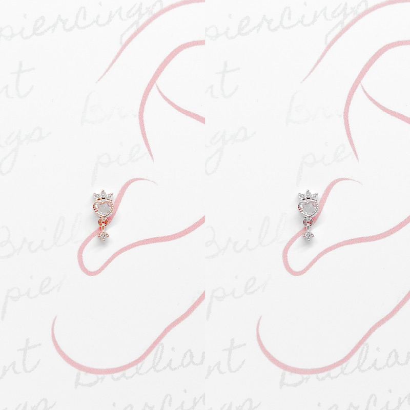 จิวหูเกาหลี ก้านแสตนเลสเกรดเครื่องมือแพทย์ Surgical Stainless Steel no.569_570_ 673_674_912