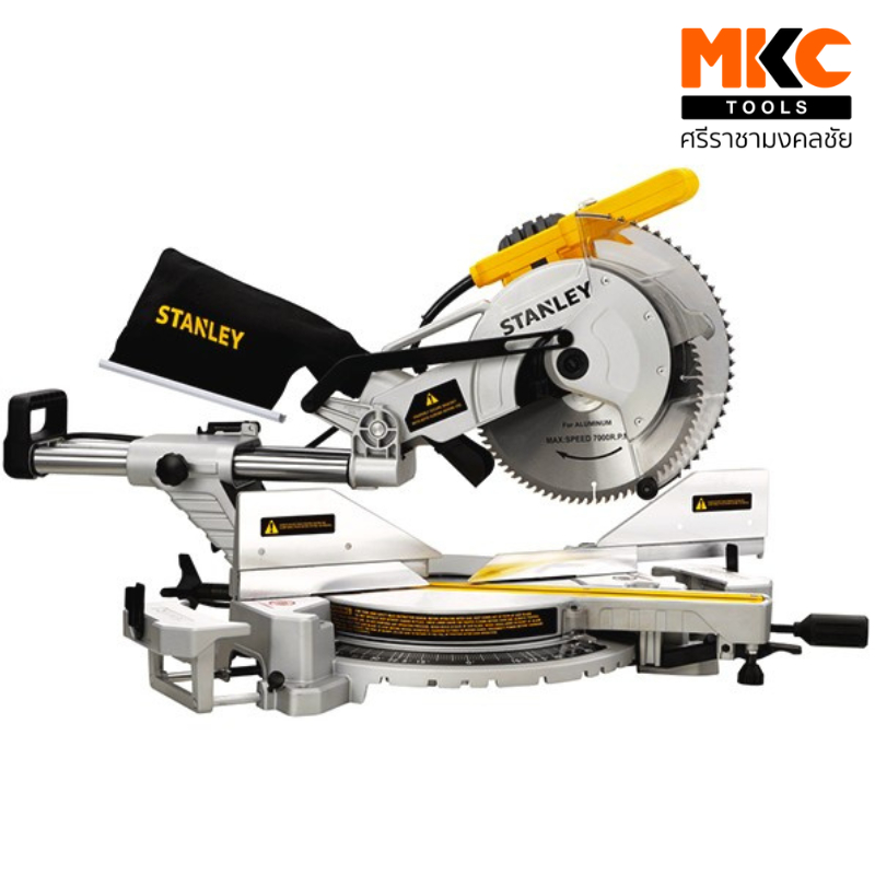 Stanley แท่นตัดองศาแบบสไลด์ มีสาย SM18 ขนาด 10 นิ้ว 1800W